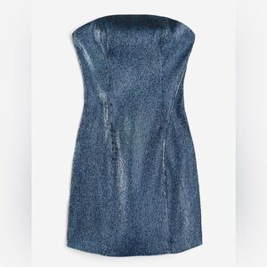 Shimmery Bandeau Dress